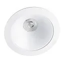 LED Downlight CYRA+ S, IP20, Ø 20.7cm, 230V, 7/9/14/18/24W (multi), DALI dimmbar, starr, weiß, 3000K 60°, Reflektor weiß