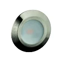 recessed luminaire LARA AC LED round IP44, brushed iron, satined  6W 519lm 3000K 95° 95° CRI 80-89