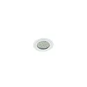 LED Möbeleinbau-Strahler LARA, IP40, rund, Ø 7cm, 12V DC, 2W 3000K 200lm 120°, Mini-AMP, ohne BG, starr, weiß matt