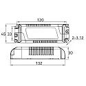 Rutec Projekt LED panel 620X620MM UGR < 19, on/off, 40W 4340lm 4000K 120° CRI >90