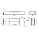 Rutec Projekt LED Einlege-Panel 62x62cm DALI TW, IP40, 200-240V, 38W 3000-6000K (Tunable White), UGR<19, DALI DT8 steuerbar, weiß