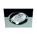 LED Einbaustrahler BAN COB, IP40, quadratisch, 350mA (exkl. BG), CRI >90, schwenkbar, 7W 2700K 620lm 40°, chrom