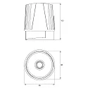 Rutec Projekt LED module CORU-80 POWER - BREAD with plug, voltage constant 31W 3440lm 2000K 40° CRI 65 dimmable