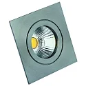 outdoor ceiling luminaire CIRDAN COB rigid, square IP55, stainless steel dimmable