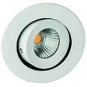 LED Einbaustrahler RINCA COB, IP20, rund, 350mA, 8W 2700K 694lm 25°, CRI >90, schwenkbar, drehbar, weiß