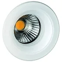 LED Glaseinbaustrahler HYELLE COB 25°, 8W, 2700K, IP20, CRI80, 350mA, starr,rund, weiß matt