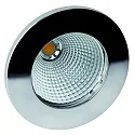 LED Einbaustrahler CALINA COB 35°, 13W, 3000K, IP54, CRI90, 350mA, starr, rund, edelstahl, gebürstet