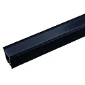 Abdeckung blacklight für Profil TUP35/35 / TKP35/35, bündig, Polycarbonat (PC), abdunkelnd, mattschwarz, 200cm