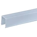 Abdeckung für Unterputz-Profil UP20/11, hoch, eckig, matt, Polycarbonat (PC), 200cm / 3.7cm