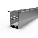 Kragenprofil TKP25/42, tief, rückversetzt, für LED Strips bis 2.22cm Breite, Aluminium eloxiert, 200cm