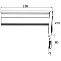 Rutec Projekt corner connector SOCKET PROFILE PFG400 corner outside, silver