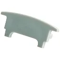 end cap COLLAR PROFILE FLAT flat, closed, grey