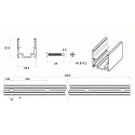 Rutec Projekt profile VARDAFLEX NEON / PLATIN SVQ/TVQ - 2M, aluminium