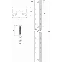 Rutec Projekt profile VARDAFLEX PLATIN 272° TVQ - 1M flexible, aluminium