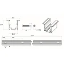 Rutec Projekt collar profile VARDAFLEX NEON SVQ/TVQ - 2M, aluminium