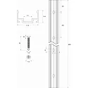Rutec Projekt profile VARDAFLEX PLATIN 272° TVQ - 2M, aluminium