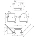 Rutec Projekt Kragenprofil Alu Profi 23/18K, tief, für Strip bis 1.82cm Breite, Aluminium eloxiert, 200cm