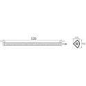Rutec Projekt light bar VARDAFLEX NINQE PLUS - FRIDGE&FREEZER - 325MM rigid, switchable IP54, white  3W 364lm 5800K 120° CRI >80 32.5cm