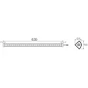 Rutec Projekt light bar VARDAFLEX NINQE PLUS - FRIDGE&FREEZER - 625MM rigid, switchable IP54, white  6W 728lm 5800K 120° CRI >80 62.5cm