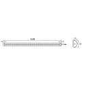 Rutec Projekt light bar VARDAFLEX NINQE DOUBLE - FRIDGE&FREEZER - 625MM rigid, switchable IP54, white  12W 1425lm 5800K 180° CRI >80 62.5cm