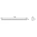 Rutec Projekt light bar VARDAFLEX NINQE DOUBLE - FRIDGE&FREEZER - 1180MM rigid, switchable IP54, white  22W 2580lm 5800K 180° CRI >80 118cm