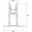 Rutec Projekt Edelstahl-Bodeneinbauprofil VARDAflex INGROUND, IK10, Edelstahl, 100 x 8.58 x 10cm, befahrbar bis 8 Tonnen