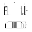 Rutec Projekt LED Netzgerät, IP20 / sek. 24V, 1500mA, 36W, Schraubanschluss, spannungskonstant, schaltbar