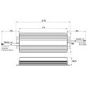 Rutec Projekt Outdoor LED Netzgerät, IP65, 220-240V AC / sek. 24V,100-300W, dimmbar mit Phasenanschnitt