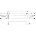 Rutec Projekt LED Kontstantstrom-Konverter, IP64, 100-240V AC / sek. 600mA, 35-42V, 21-25.2W, Aktiv PFC, schaltbar