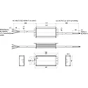 Rutec Projekt Outdoor LED Netzgerät IP67, 186-277VAC/186-250VDC / sek. 24V DC, 75W, SK I, ENEC, schaltbar