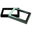 Zubehör für LCD DMX UP-Touchpanel RUP-PHH477 - optionaler Wechsel-Rahmen, Eisen gebürstet