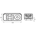 Rutec Projekt Funkhandsender 4-Kanal RGBW Funkhandsender, mit Touch-Farbrad, 4 Zonen, 868MHz