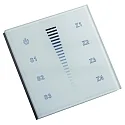 DMX Touchpanel 4 ZONEN, einfarbig DMX Touchpanel Glas - weiß