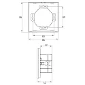 Rutec Projekt AC-DALI Touchpanel 4 ZONEN RGBW, Glas, schwarz