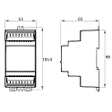 Rutec Projekt DALI Dimm-Aktor DT6, IP20, 12-24V, Reiheneinbau mehrfarbig, 4 Adressen, 4x1 Kanal