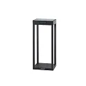 LED Akku-Solar-Stehleuchte KLEWE RADIA MINI, IP65, 35cm, mit Sensor, 3W 3000K 173lm, 3-step dimmbar, graphitgrau