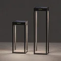 SIGOR LED Akku-Solar-Stehleuchte KLEWE RADIA MINI, IP65, 35cm, mit Sensor, 3W 3000K 173lm, 3-step dimmbar, graphitgrau