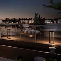 SIGOR LED Akku-Solar-Stehleuchte KLEWE RADIA MAXI, IP65, 50cm, mit Sensor, 3W 3000K 173lm, 3-step dimmbar, graphitgrau