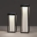 SIGOR LED Akku-Solar-Stehleuchte KLEWE RADIA MOON MAXI, IP65, 50cm, mit Sensor, 2.2W 3000K 152lm, 3-step dimmbar, graphitgrau