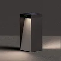 SIGOR LED Akku-Solar-Stehleuchte KLEWE MILIO FULL, IP65, mit Sensor, 2-seitig, 2.2W 3000K 117lm 2x120°, 3-step dimmbar, graphitgrau