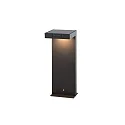 LED Akku-Solar-Stehleuchte KLEWE ALA GROUND MINI, IP65, 40cm, mit Sensor, 2.2W 3000K 173lm, 3-step dimmbar, graphitgrau