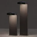 SIGOR LED Akku-Solar-Stehleuchte KLEWE ALA GROUND MINI, IP65, 40cm, mit Sensor, 2.2W 3000K 173lm, 3-step dimmbar, graphitgrau