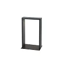 LED Akku-Solar-Stehleuchte KLEWE AXIS MINI, IP65, 40cm, mit Sensor, 2.5W 3000K 170lm, 3-step dimmbar, graphitgrau 