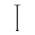 LED Akku-Solarleuchte KLEWE KEOPE GROUND, IP65, 45 / 80cm, mit Sensor, 3W 3000K 270lm, 3-step dimmbar, graphitgrau / opal