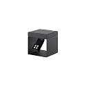 LED Akku-Solar-Bodenstrahler KLEWE ALEA, IP65, mit Sensor, 2.2W 3000K 194lm, neigbar, 3-step dimmbar, graphitgrau