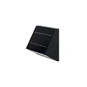 LED Akku-Solar-Wandleuchte / Treppenleuchte KLEWE ECOSTEP, IP65, mit Sensor, 2.2W 3000K 200lm, 3-step dimmbar, graphitgrau