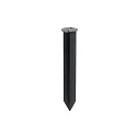 Universal-Erdspieß für KLEWE Akku-Solarleuchten, Ø 4.5cm / Länge 25cm, IP65, Edelstahl, graphitgrau