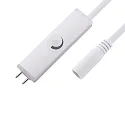 LUXI LINK Touchdimmer mit Zuleitungskabel, stufenlose Dimmung, Länge 50cm, Weiß
