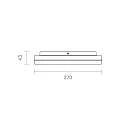 SIGOR LED Deckenleuchte CIRCEL, Ø27cm / Höhe 4.3cm, mit Bewegungssensor, IP20, 18W 4000K 2100lm 110°, Silber