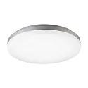LED Deckenleuchte CIRCEL, Ø40cm / Höhe 6.3cm, IP20, 38W 4000K 4200lm 110°, Silber